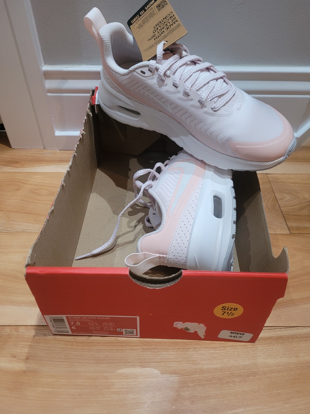 Nike Women’s Air Max Pink/White Running Shoes